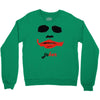 visage joker yeux ferm&eacute;s Crewneck Sweatshirt