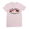 November Peeking Out Asian Baby Girl Ladies Fitted T-Shirt