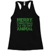 merry christmas ya filthy animal Racerback Tank