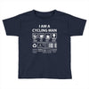 I Am A Cycling Man white letter Toddler T-shirt