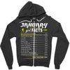 January Girl Facts Aquarius Zipper Hoodie