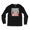 straight outta america Long Sleeve Shirts