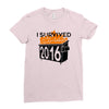 2016 dumpster fire Ladies Fitted T-Shirt