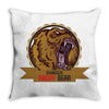 danger angry bear Throw Pillow