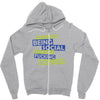 im all for being social but this is fucking bullshit Zipper Hoodie