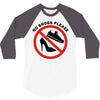 take off your shoes 3/4 Sleeve Shirt