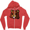 bear meme Zipper Hoodie