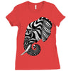 elephant ornate Ladies Fitted T-Shirt