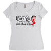 i'm that crazy girl who loves betty boop a lot Women's Triblend Scoop T-shirt
