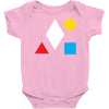 clean bandit shapes geometric Baby Onesie