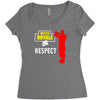 respect batle royal gaming Women's Triblend Scoop T-shirt