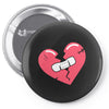 Broken Heart Pin-back button