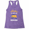 alaska is calling and i must go Racerback Tank
