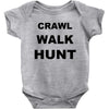 crawl walk hunt Baby Bodysuit