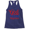god bless america Racerback Tank
