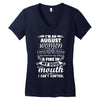 I Am An August Women Women's V-Neck T-Shirt