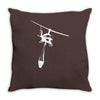 uh 1 huey air attack helicopter vinyl decal fire fighting cdf usfs Throw Pillow