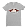 January Peeking Out Baby Boy Ladies Fitted T-Shirt