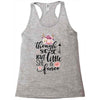 Tough She Be But Little She Is Fierce Racerback Tank