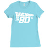 back to the 80's, funny retro Ladies Fitted T-Shirt
