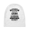 Super Cool Gran Of A Freaking Awesome Grandson Baby Beanies