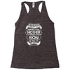 Super Cool Mother Of A Freaking Awesome Son Racerback Tank