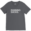 running sucks   humor exercise running gym marathon runner workout tee V-Neck Tee