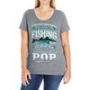 fishing pop Ladies Curvy T-Shirt