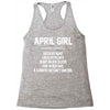 April Girl Hated By Many Racerback Tank