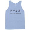 i ate sum pi t shirt s m l xl 2xl 3xl funny nerdy geeky college awesom Tank Top