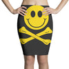 smiley pirate skull and crossbones Pencil Skirts