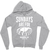 sundays are for football foot ball Zipper Hoodie