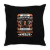 Never Underestimate The Strength Of A Leukemia Cancer Warrior Throw Pillow