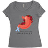stomach cancer awareness Women's Triblend Scoop T-shirt