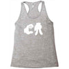 ca cartoon hands Racerback Tank