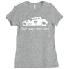 gearhead still plays with cars Ladies Fitted T-Shirt