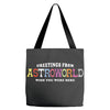 greeting from astroworld wish you were here white Tote Bags
