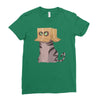 cat in the box! Ladies Fitted T-Shirt
