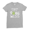vegan for the voiceless Ladies Fitted T-Shirt