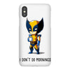 i don't do mornings iPhoneX Case