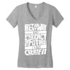 The Best Way to Predict the Future Is To Create It Women's V-Neck T-Shirt