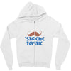 stache tastic Zipper Hoodie