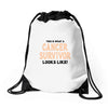 This Is What a Cancer Survivor Looks Like Drawstring Bags