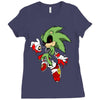 zombie sonic Ladies Fitted T-Shirt