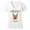 christmas baking team crew rudolph Women's V-Neck T-Shirt
