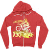 motorbike, love riding my dirtbike Zipper Hoodie