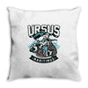 polar bear hunting Throw Pillow