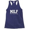 milf man i love fishing funny porn fisherman cool Racerback Tank