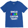single color custom t shirt V-Neck Tee
