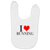 i love running Baby Bibs